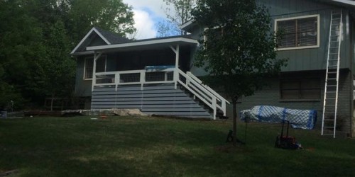 House exterior painted, deck built in Birmingham, Al 