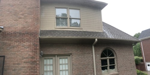Repaired and Painted Rotten Wood 