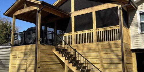 Porch Added To A Home