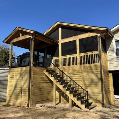Porch Added To A Home