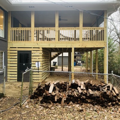 Screen Porch Added To A Home