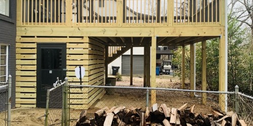 Screen Porch Added To A Home