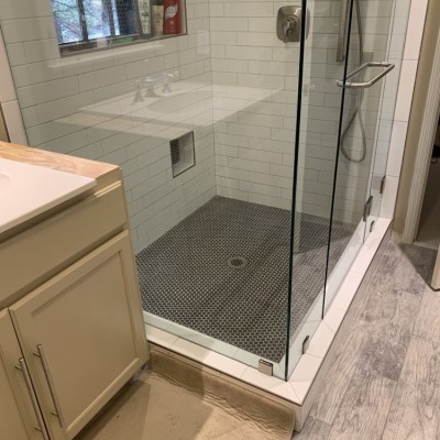 Big Glass Shower Installed