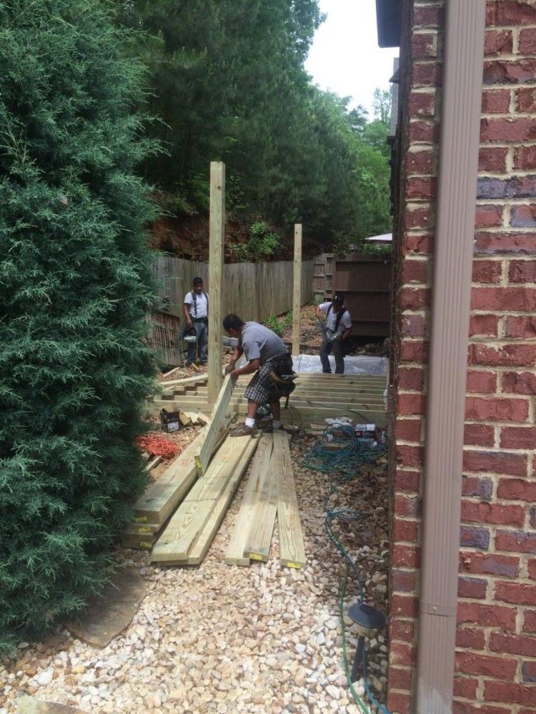 Deck with a clear corrugated roof system