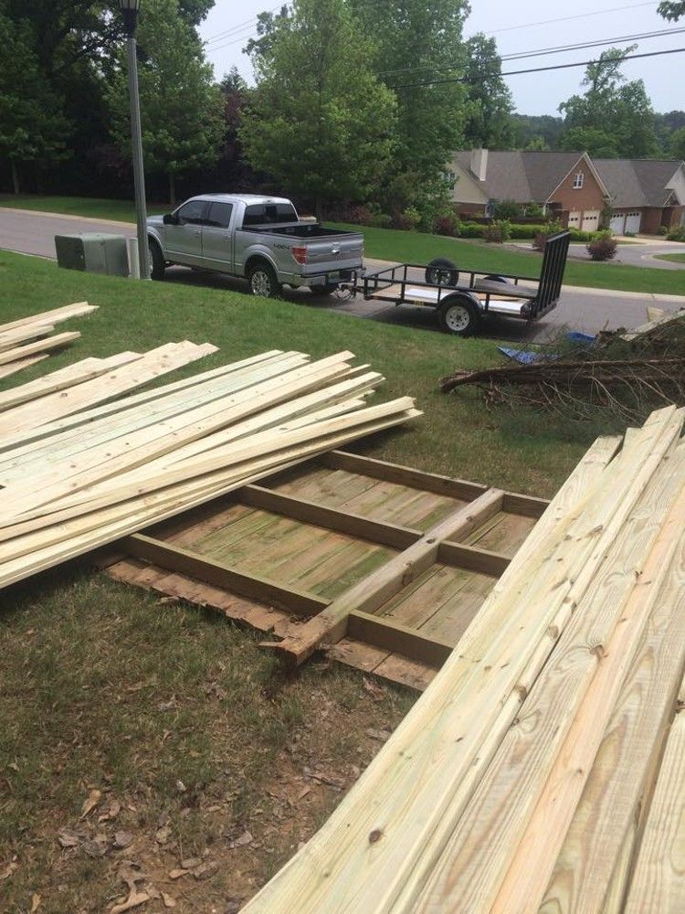 Deck with a clear corrugated roof system – photo 2