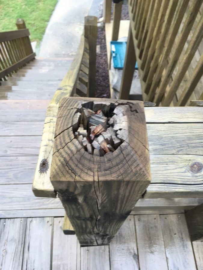 Repaired and Painted Rotten Wood – photo 2