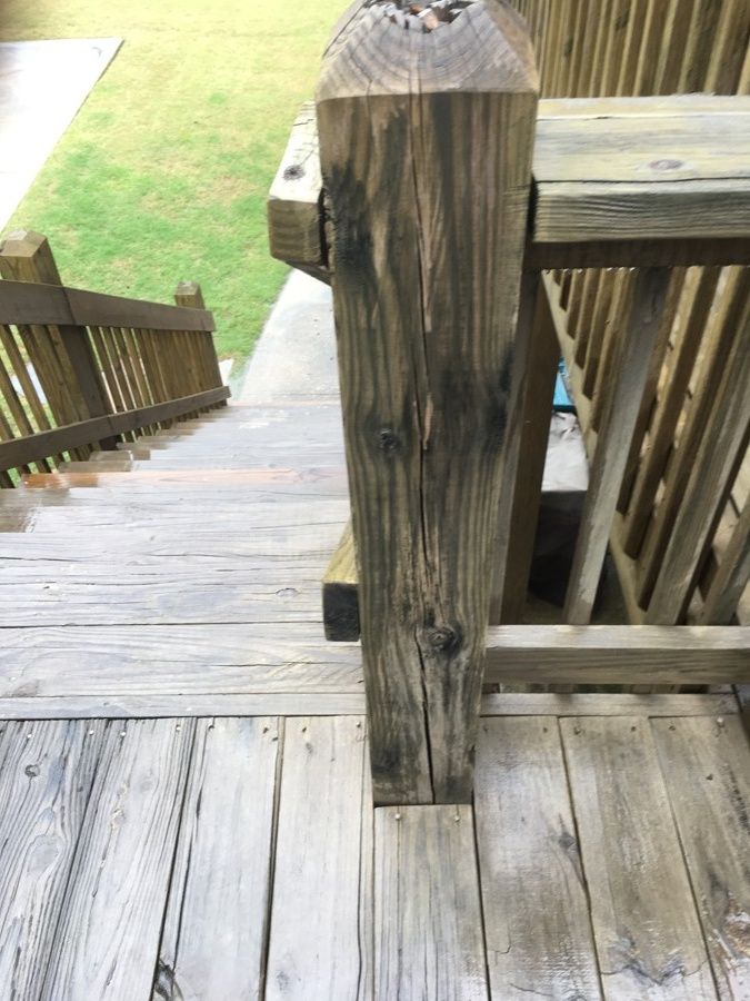 Repaired and Painted Rotten Wood – photo 3