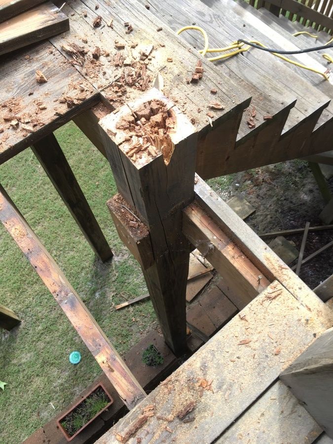 Repaired and Painted Rotten Wood – photo 9