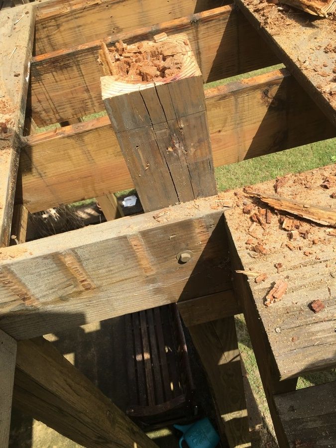 Repaired and Painted Rotten Wood – photo 11
