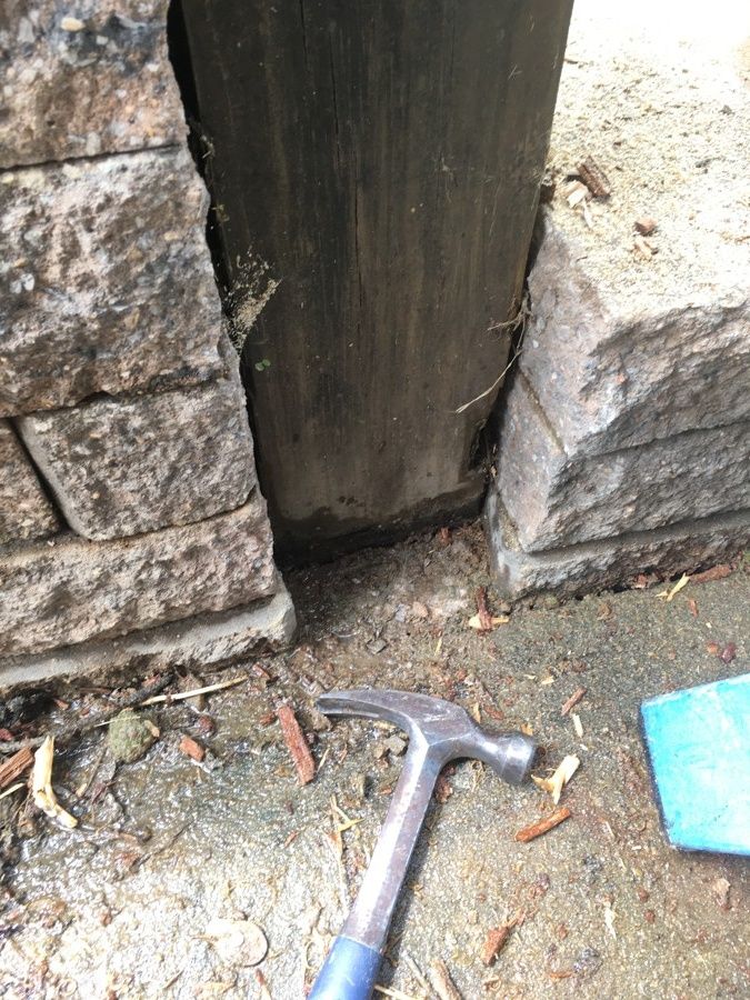 Repaired and Painted Rotten Wood – photo 14