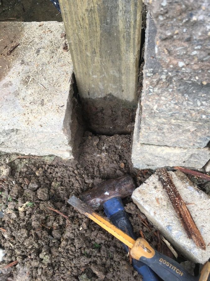 Repaired and Painted Rotten Wood – photo 15