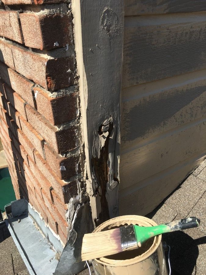 Repaired and Painted Rotten Wood – photo 31
