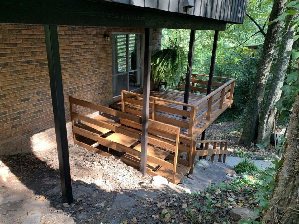 Deck, Rails in Mountain Brook, AL