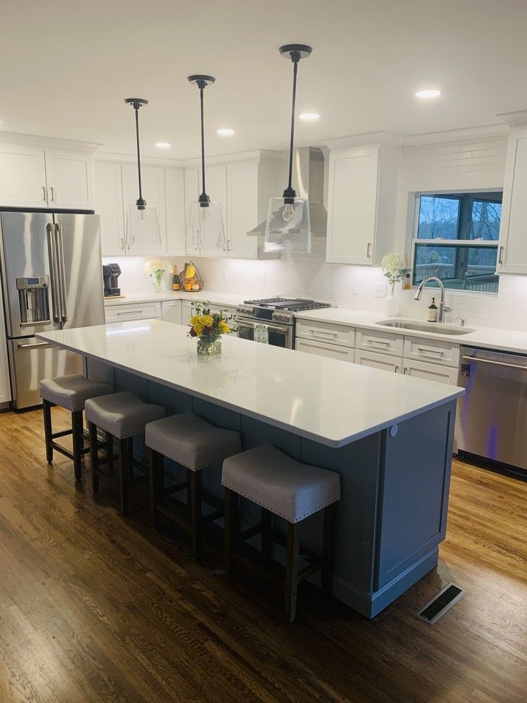 Kitchen With Island Remodeled