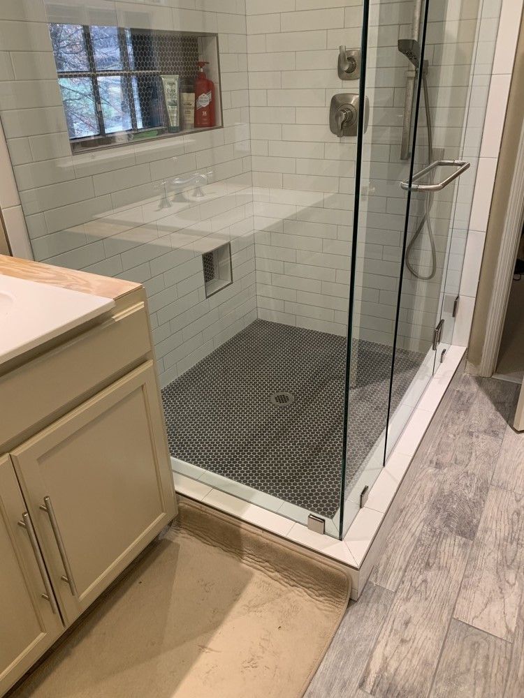 Big Glass Shower Installed